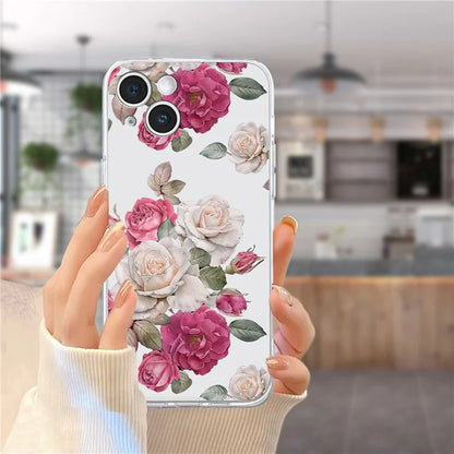 For iPhone 14 Plus TPU Phone Case Pattern Printing Back Cover Scratch Protection