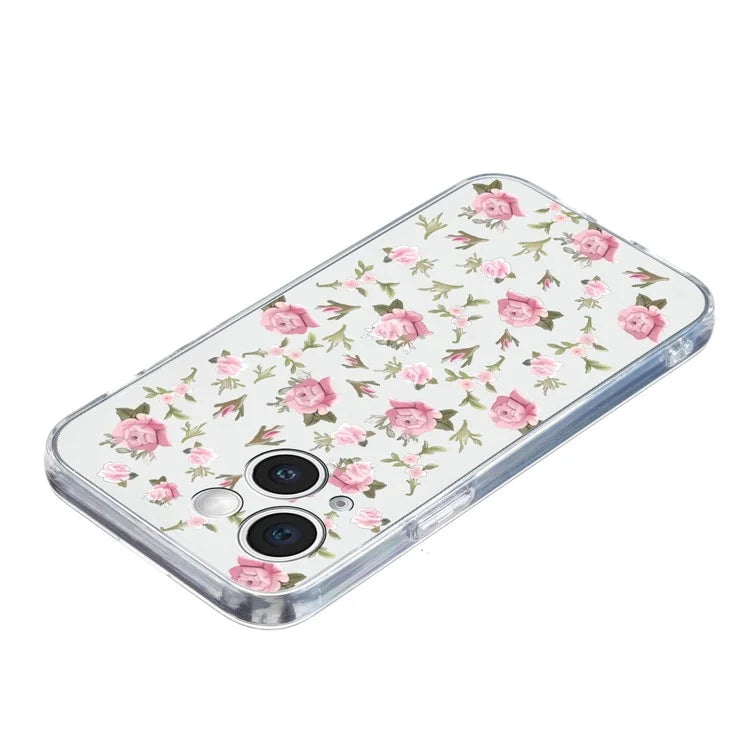 For iPhone 14 Plus TPU Phone Case Pattern Printing Back Cover Scratch Protection