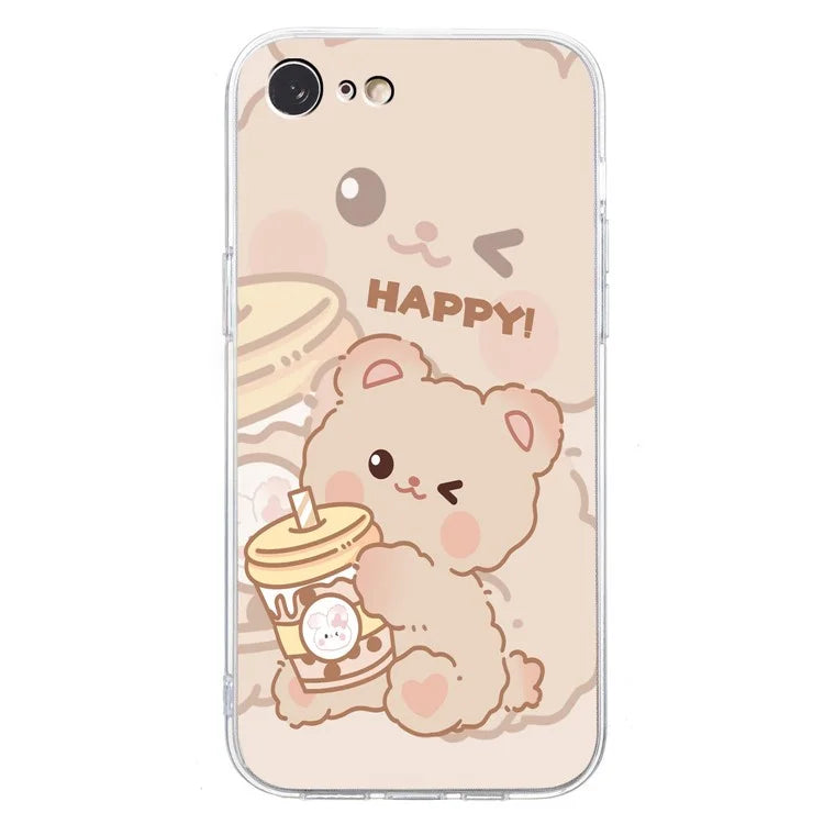 For iPhone 7 / 8 / SE (2020) / SE (2022) Case Printed Pattern TPU Phone Back Cover