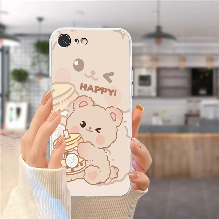 For iPhone 7 / 8 / SE (2020) / SE (2022) Case Printed Pattern TPU Phone Back Cover