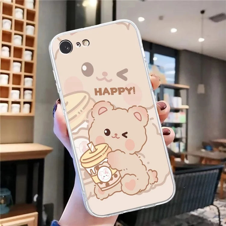For iPhone 7 / 8 / SE (2020) / SE (2022) Case Printed Pattern TPU Phone Back Cover