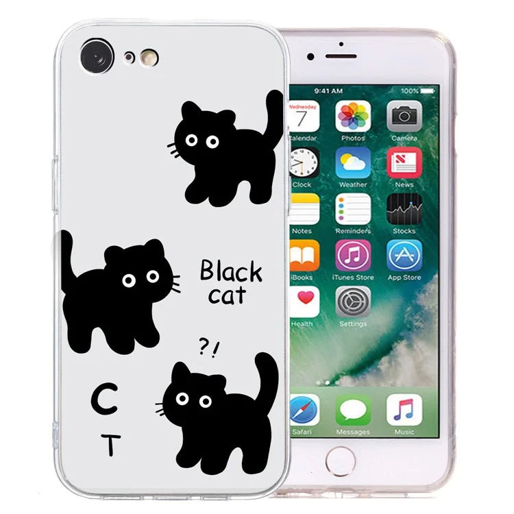 For iPhone 7 / 8 / SE (2020) / SE (2022) Case Printed Pattern TPU Phone Back Cover