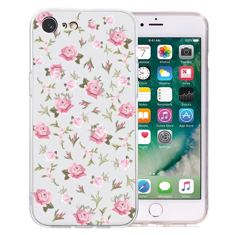 For iPhone 7 / 8 / SE (2020) / SE (2022) Case Printed Pattern TPU Phone Back Cover