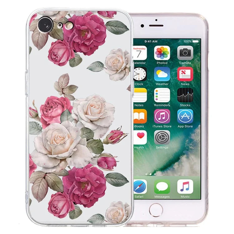 For iPhone 7 / 8 / SE (2020) / SE (2022) Case Printed Pattern TPU Phone Back Cover