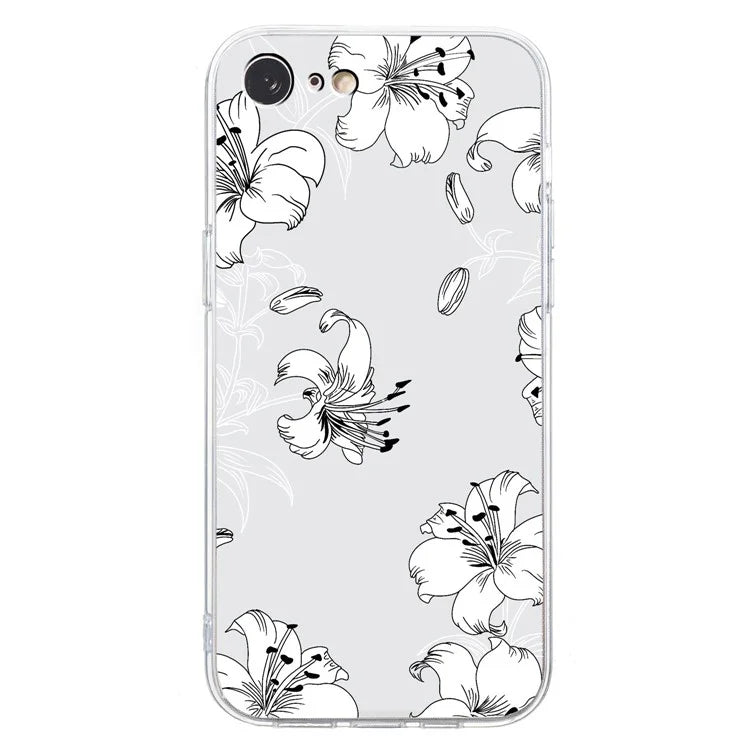 For iPhone 7 / 8 / SE (2020) / SE (2022) Case Printed Pattern TPU Phone Back Cover