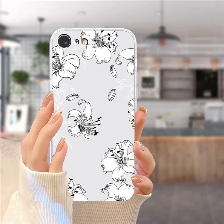 For iPhone 7 / 8 / SE (2020) / SE (2022) Case Printed Pattern TPU Phone Back Cover