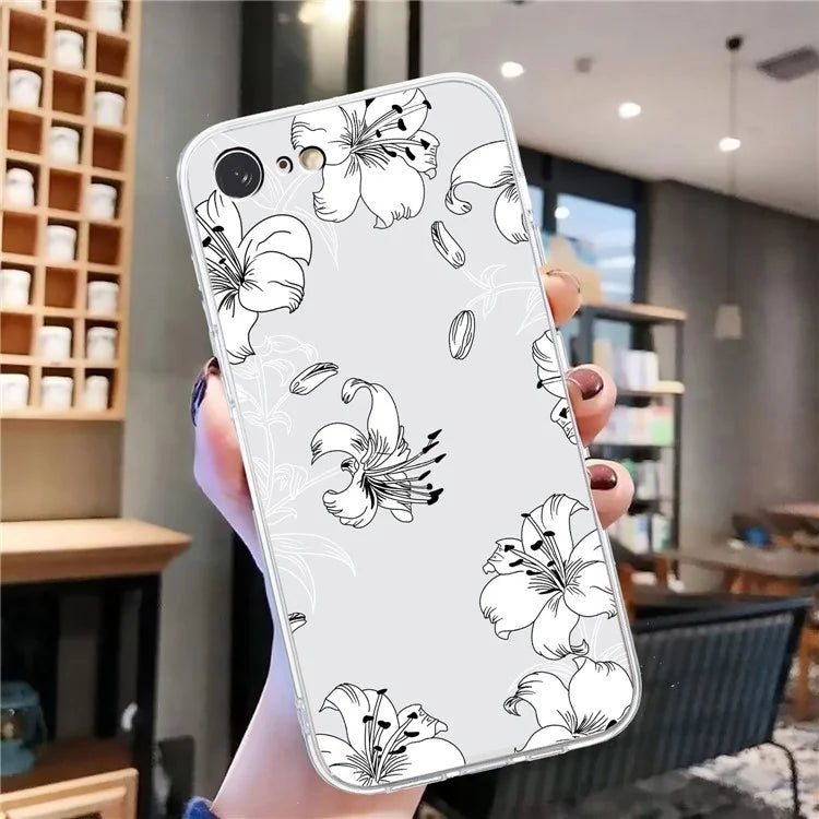 For iPhone 7 / 8 / SE (2020) / SE (2022) Case Printed Pattern TPU Phone Back Cover