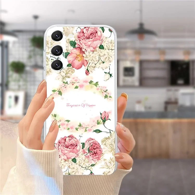 For Samsung Galaxy S23+ Shockproof Case Pattern Printing TPU Phone Cover