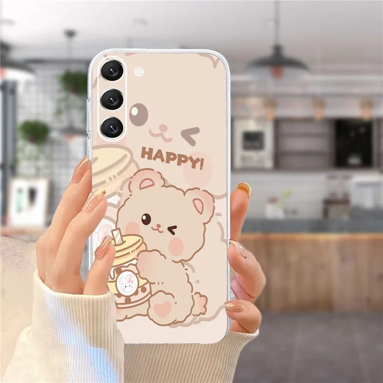 For Samsung Galaxy S23+ Shockproof Case Pattern Printing TPU Phone Cover