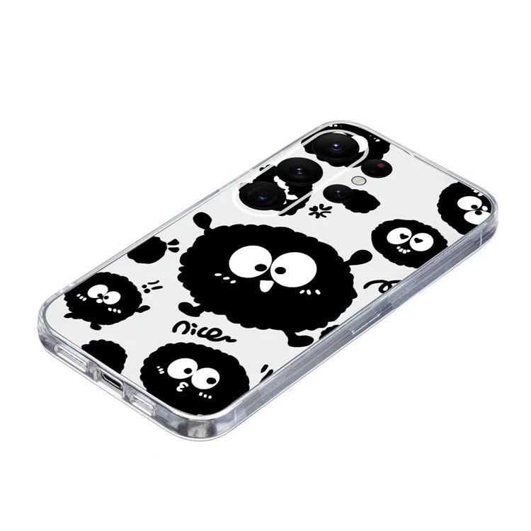 For Samsung Galaxy S23 Ultra Case Pattern Print TPU Phone Cover Precise Lens Protection