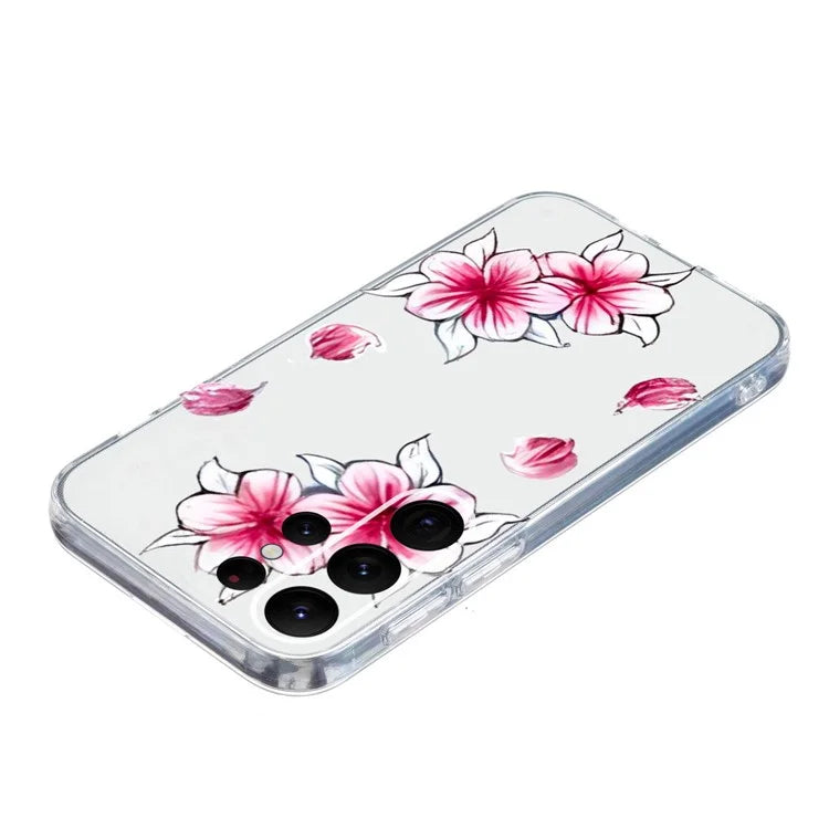For Samsung Galaxy S23 Ultra Case Pattern Print TPU Phone Cover Precise Lens Protection