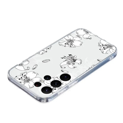 For Samsung Galaxy S23 Ultra Case Pattern Print TPU Phone Cover Precise Lens Protection