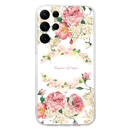 For Samsung Galaxy S23 Ultra Case Pattern Print TPU Phone Cover Precise Lens Protection