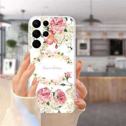 For Samsung Galaxy S23 Ultra Case Pattern Print TPU Phone Cover Precise Lens Protection