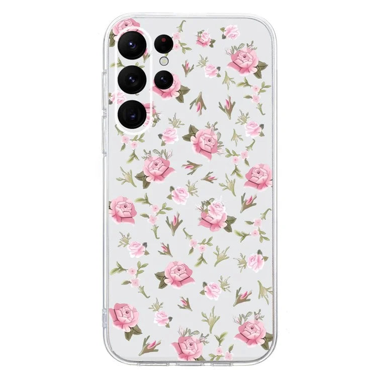 For Samsung Galaxy S23 Ultra Case Pattern Print TPU Phone Cover Precise Lens Protection