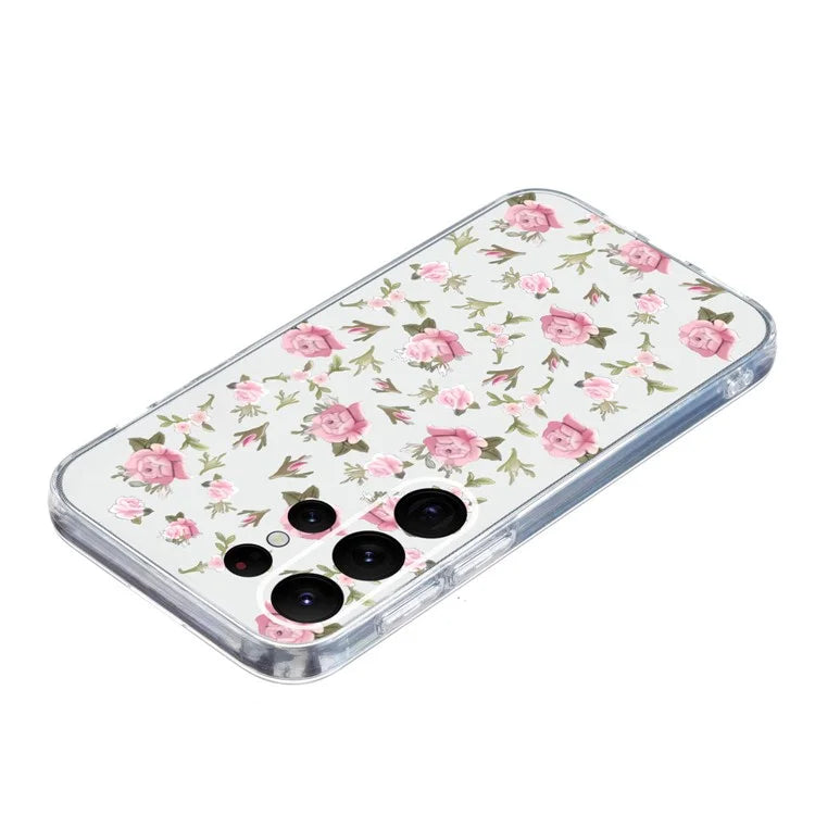 For Samsung Galaxy S23 Ultra Case Pattern Print TPU Phone Cover Precise Lens Protection