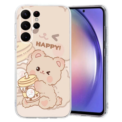 For Samsung Galaxy S23 Ultra Case Pattern Print TPU Phone Cover Precise Lens Protection