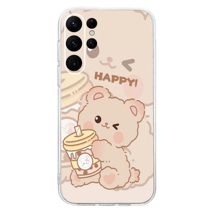 For Samsung Galaxy S23 Ultra Case Pattern Print TPU Phone Cover Precise Lens Protection