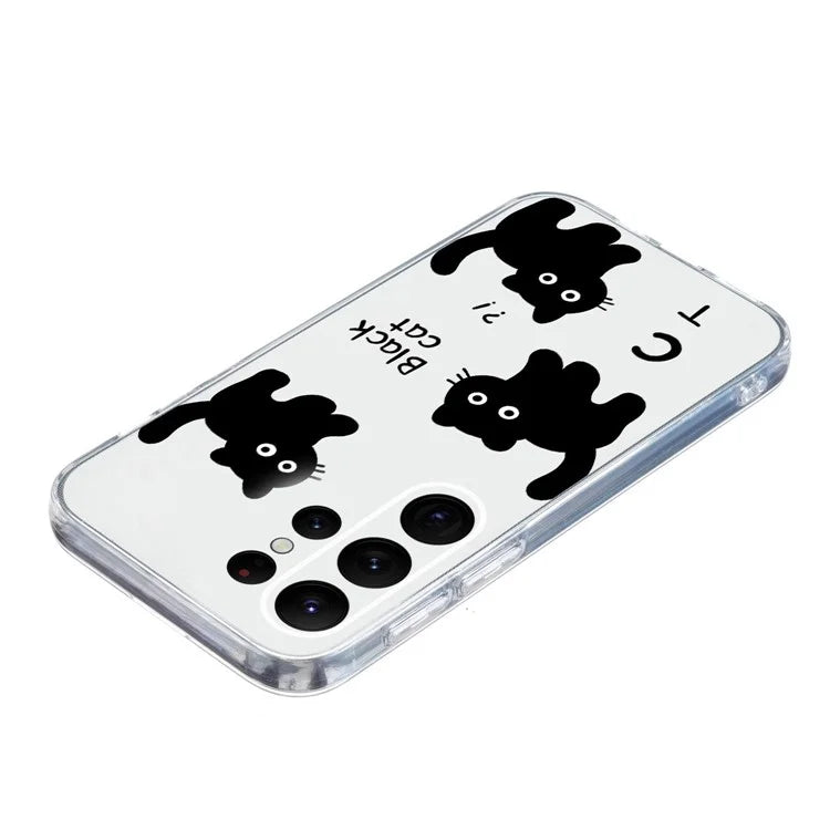 For Samsung Galaxy S23 Ultra Case Pattern Print TPU Phone Cover Precise Lens Protection