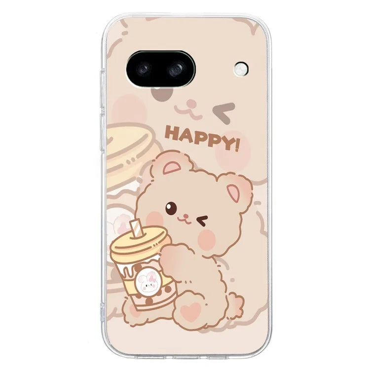 For Google Pixel 7a Case Anti-Drop Pattern Printing TPU Phone Cover