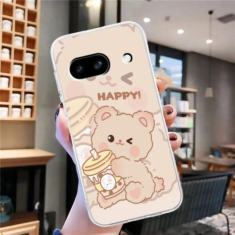 For Google Pixel 7a Case Anti-Drop Pattern Printing TPU Phone Cover