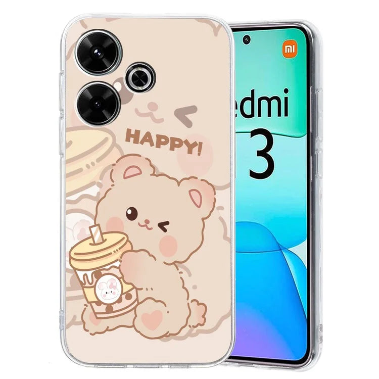 For Xiaomi Redmi 13 4G Case Flexible TPU Mobile Phone Cover Pattern Printing
