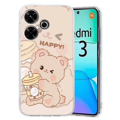 For Xiaomi Redmi 13 4G Case Flexible TPU Mobile Phone Cover Pattern Printing