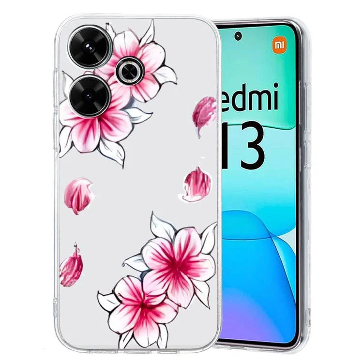 For Xiaomi Redmi 13 4G Case Flexible TPU Mobile Phone Cover Pattern Printing