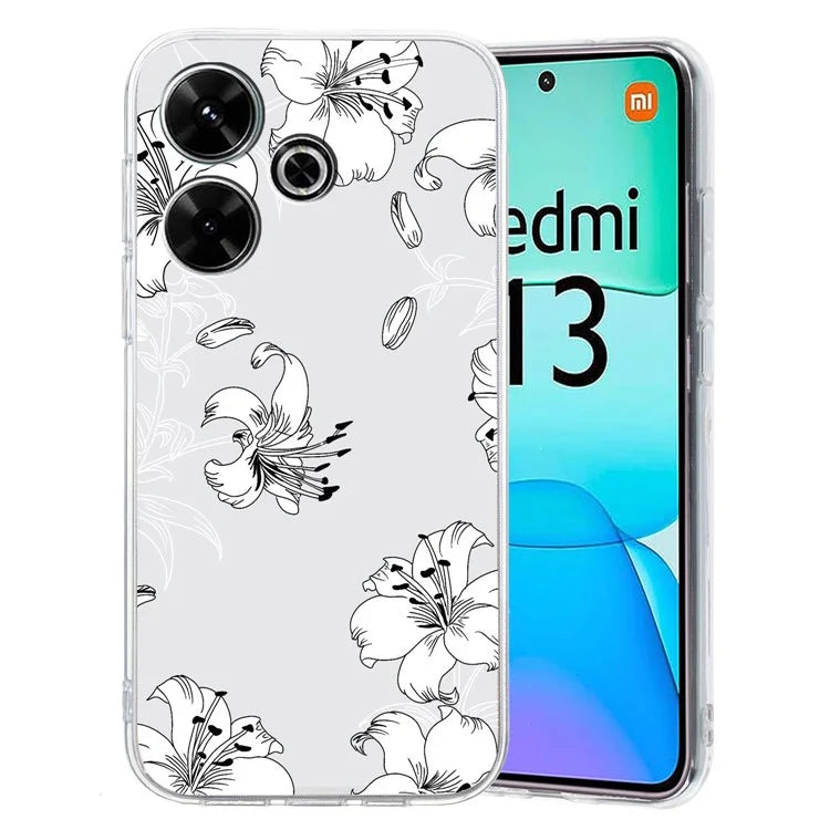 For Xiaomi Redmi 13 4G Case Flexible TPU Mobile Phone Cover Pattern Printing