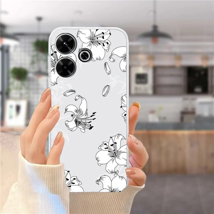 For Xiaomi Redmi 13 4G Case Flexible TPU Mobile Phone Cover Pattern Printing