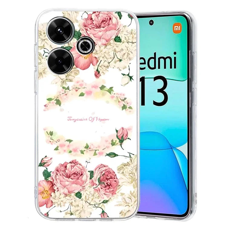 For Xiaomi Redmi 13 4G Case Flexible TPU Mobile Phone Cover Pattern Printing