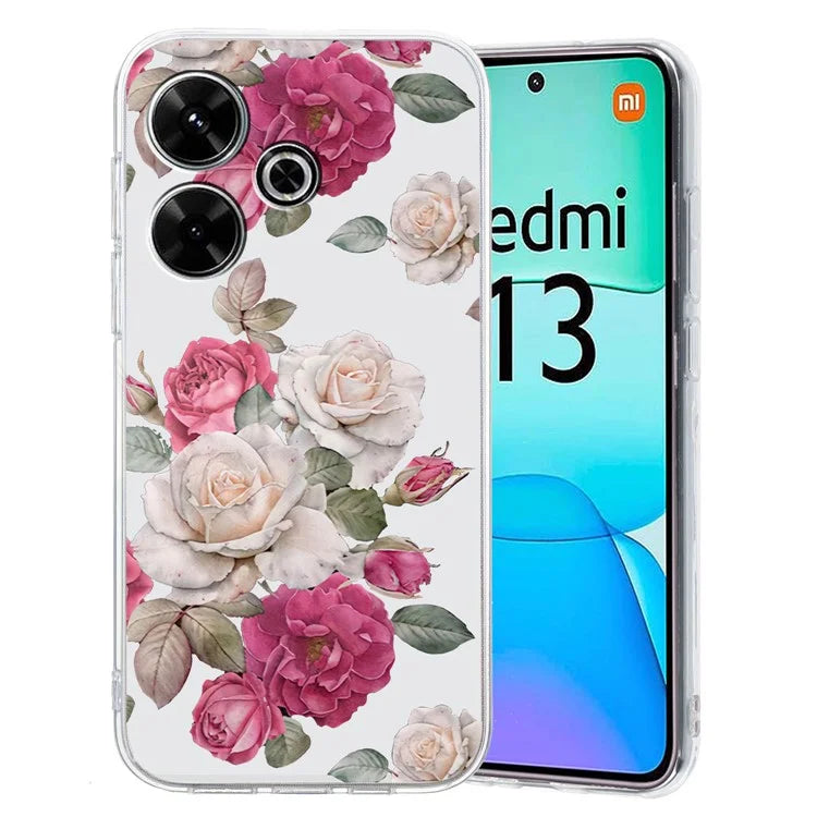 For Xiaomi Redmi 13 4G Case Flexible TPU Mobile Phone Cover Pattern Printing