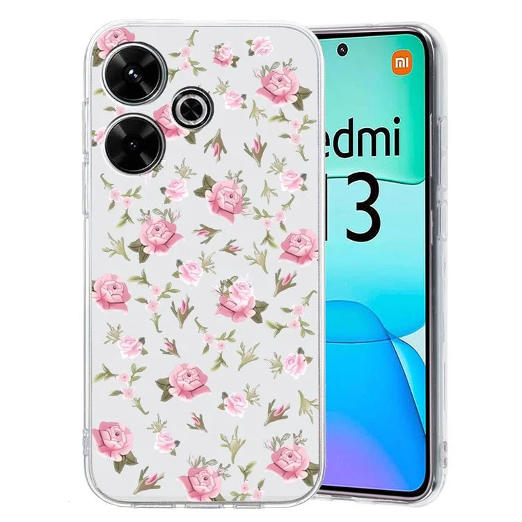 For Xiaomi Redmi 13 4G Case Flexible TPU Mobile Phone Cover Pattern Printing