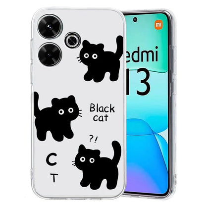 For Xiaomi Redmi 13 4G Case Flexible TPU Mobile Phone Cover Pattern Printing