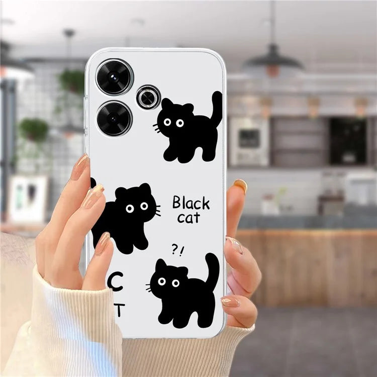 For Xiaomi Redmi 13 4G Case Flexible TPU Mobile Phone Cover Pattern Printing