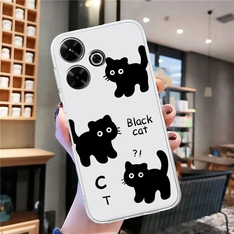For Xiaomi Redmi 13 4G Case Flexible TPU Mobile Phone Cover Pattern Printing