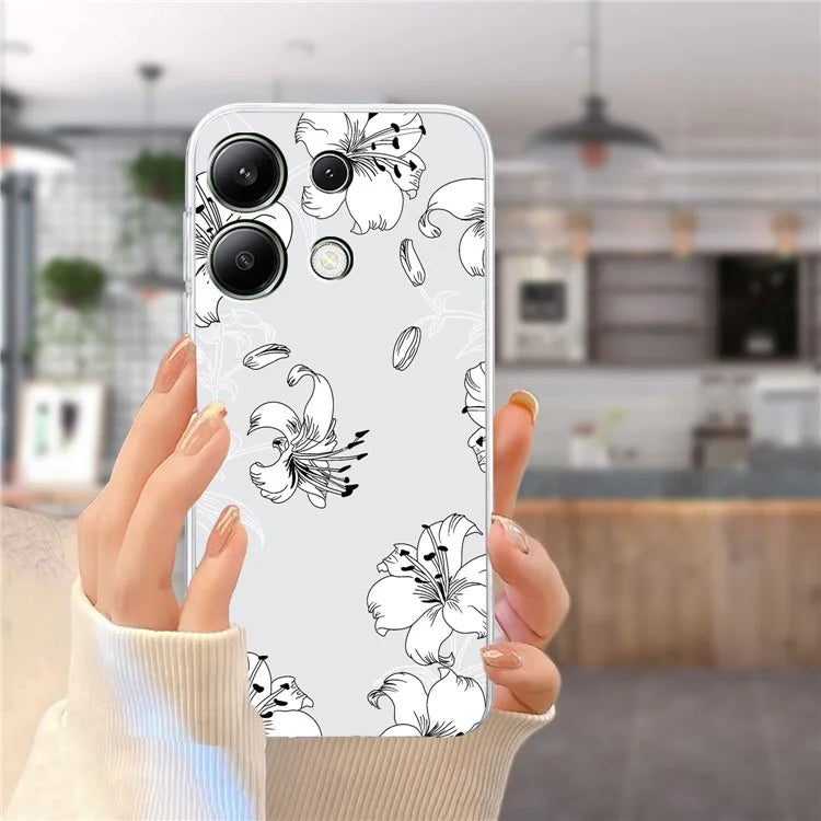 For Xiaomi Redmi Note 13 Pro 4G / Poco M6 Pro 4G TPU Phone Case Pattern Printing