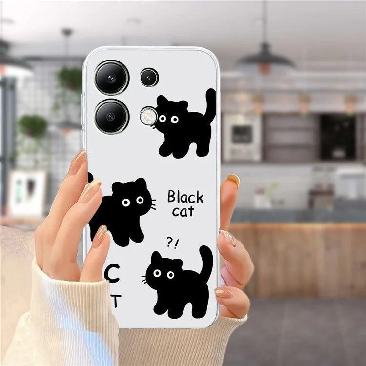 For Xiaomi Redmi Note 13 Pro 4G / Poco M6 Pro 4G TPU Phone Case Pattern Printing