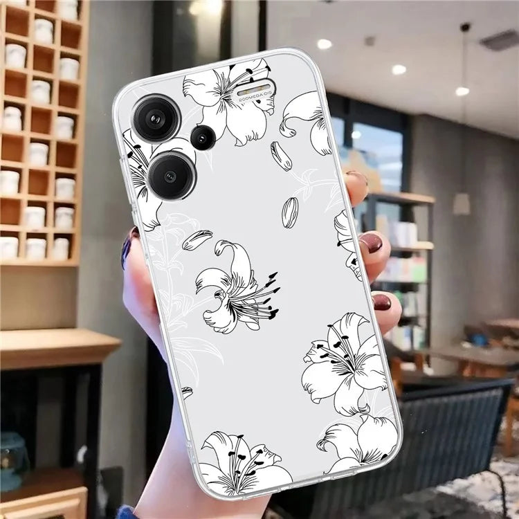 For Xiaomi Redmi Note 13 Pro+ 5G Case Soft TPU Pattern Printing Phone Cover