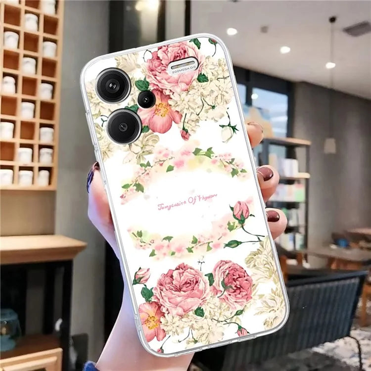 For Xiaomi Redmi Note 13 Pro+ 5G Case Soft TPU Pattern Printing Phone Cover