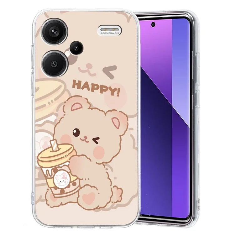 For Xiaomi Redmi Note 13 Pro+ 5G Case Soft TPU Pattern Printing Phone Cover