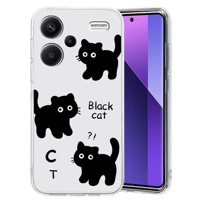 For Xiaomi Redmi Note 13 Pro+ 5G Case Soft TPU Pattern Printing Phone Cover