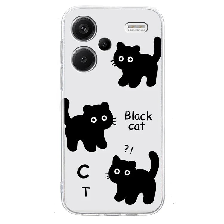 For Xiaomi Redmi Note 13 Pro+ 5G Case Soft TPU Pattern Printing Phone Cover