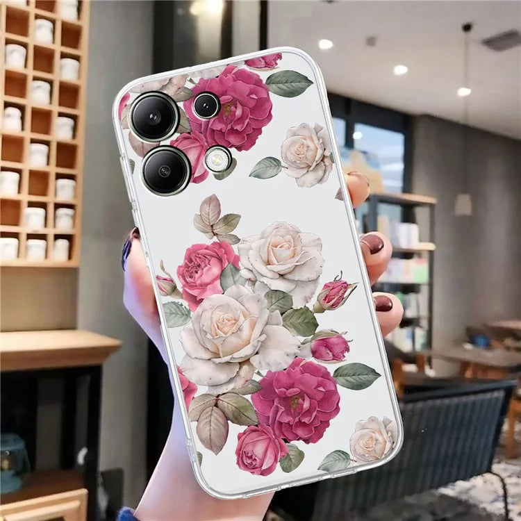 For Xiaomi Redmi Note 13 Pro 5G / Poco X6 5G TPU Case Pattern Printing Back Cover