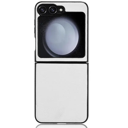 For Samsung Galaxy Z Flip6 5G Case Carbon Fiber Texture PU+PC Drop-Proof Phone Shell