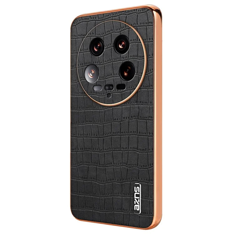 AZNS For Xiaomi 14 Ultra Case Crocodile Pattern Leather Phone Back Cover Classic Fashion
