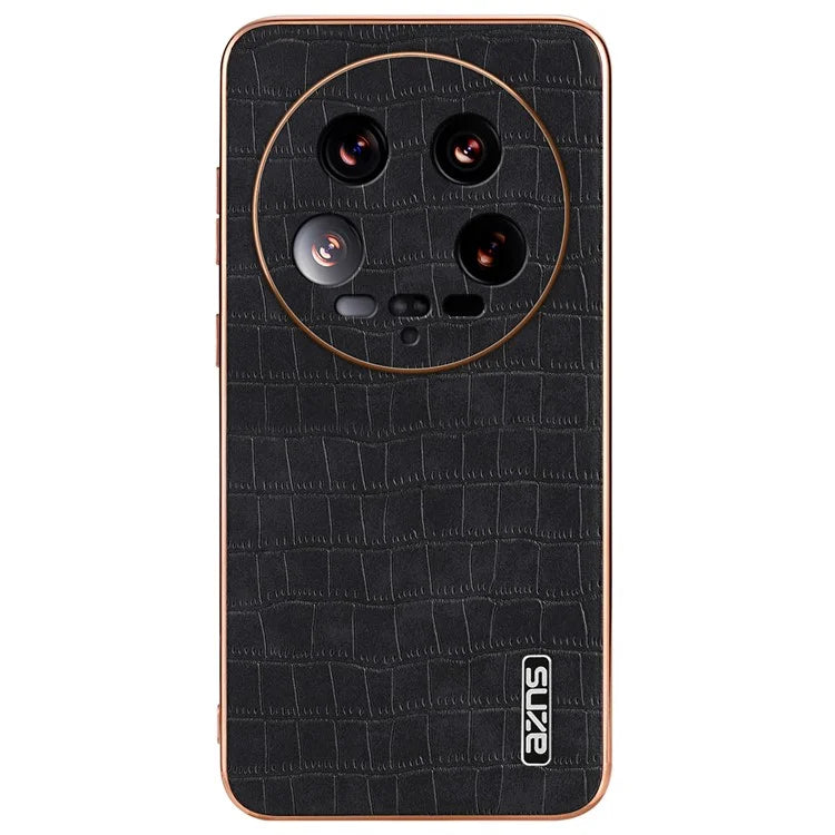 AZNS For Xiaomi 14 Ultra Case Crocodile Pattern Leather Phone Back Cover Classic Fashion
