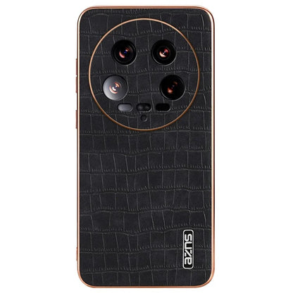 AZNS For Xiaomi 14 Ultra Case Crocodile Pattern Leather Phone Back Cover Classic Fashion