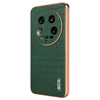 AZNS For Xiaomi 14 Ultra Case Crocodile Pattern Leather Phone Back Cover Classic Fashion
