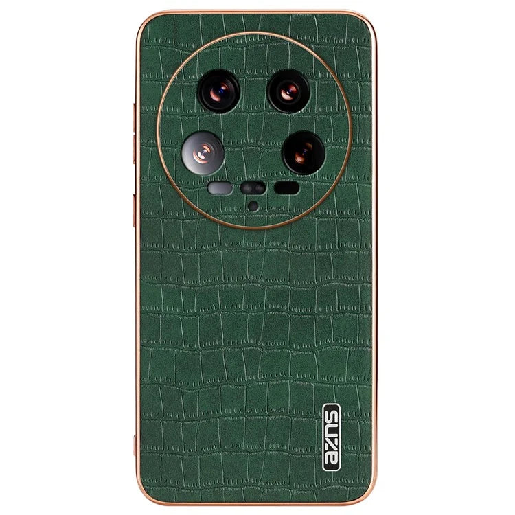 AZNS For Xiaomi 14 Ultra Case Crocodile Pattern Leather Phone Back Cover Classic Fashion